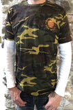 Rust And The Wolf Camouflage Navajo T Shirt