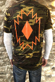 Rust And The Wolf Camouflage Navajo T Shirt