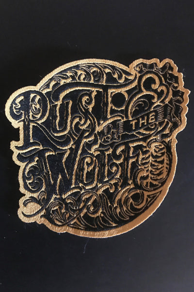 'Rust And The Wolf' Logo Sew On Patch