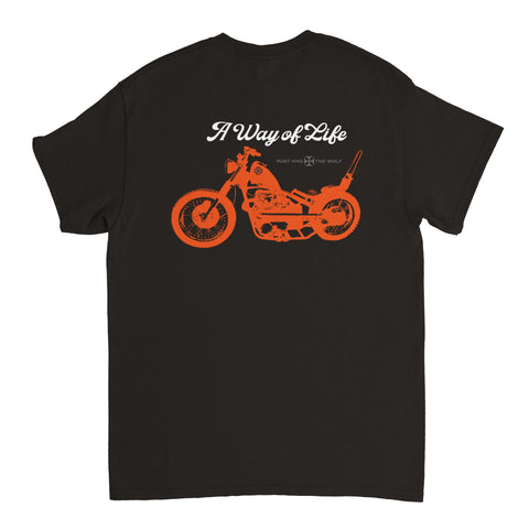 Black "A Way Of Life" Motorcycle T-shirt